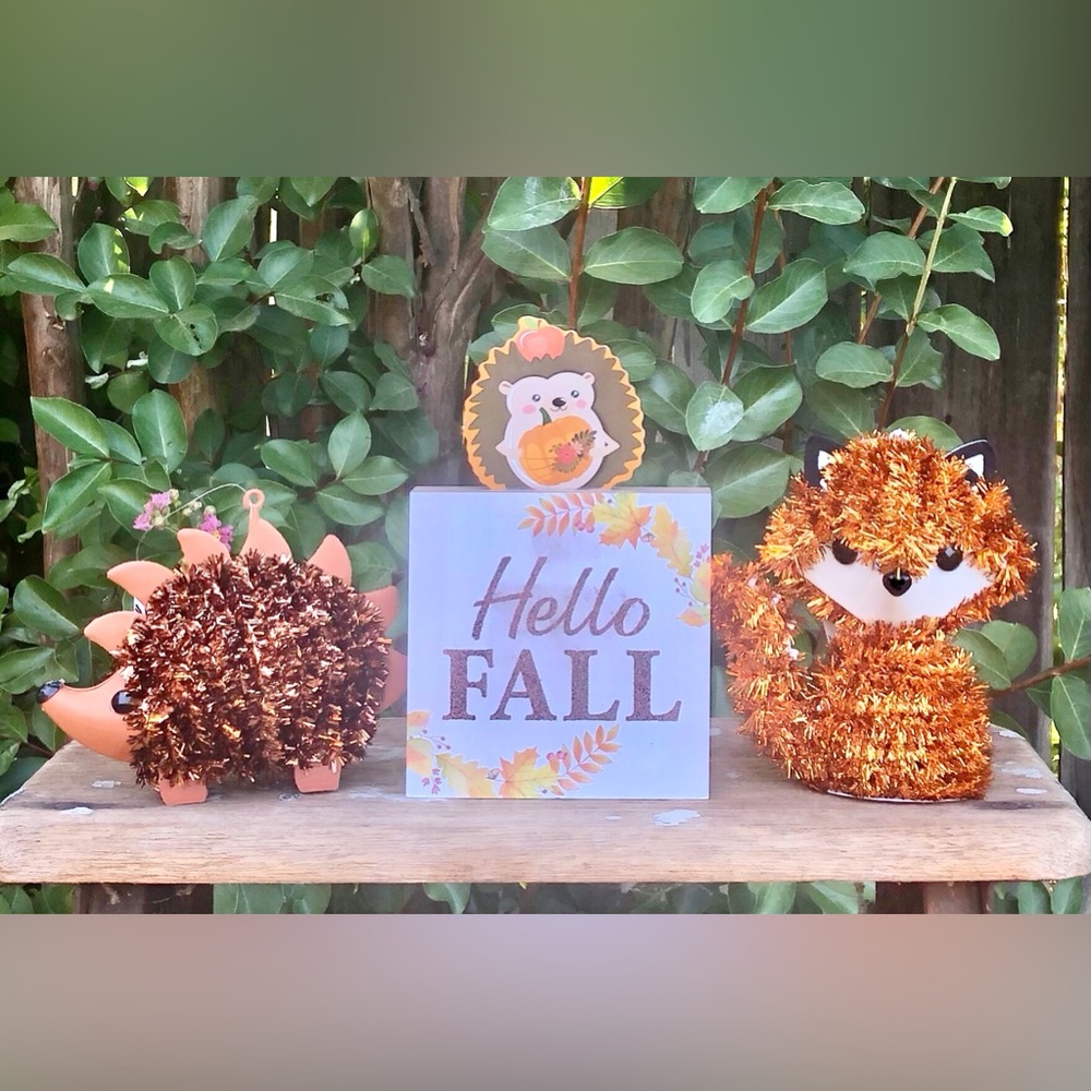 Autumn/Fall Tabletop Home Decor 3 pc Set